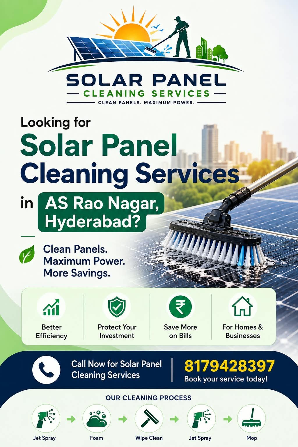 Residential Solar Cleaning
